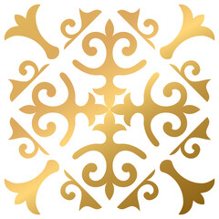 Kazakh golden ornament 05