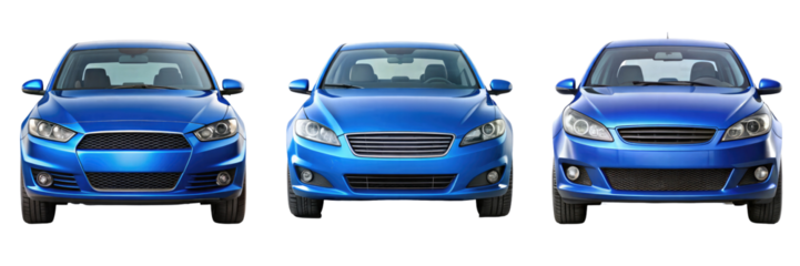 car isolated on transparent white background, clipping path