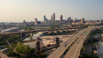 Downtown Skyline in Cleveland, Ohio