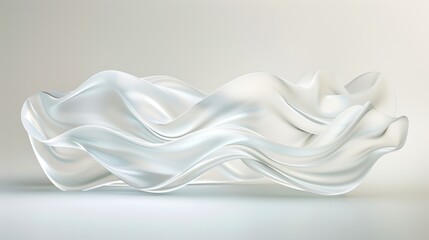 Elegant Flowing Fabric Displaying Grace and Textural Beauty