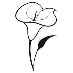 vector illustration of an abstract flower