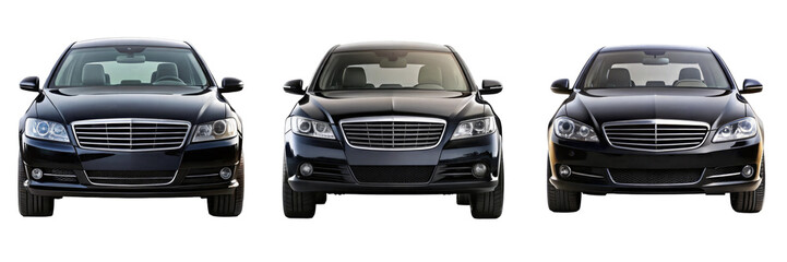 car isolated on transparent white background, clipping path