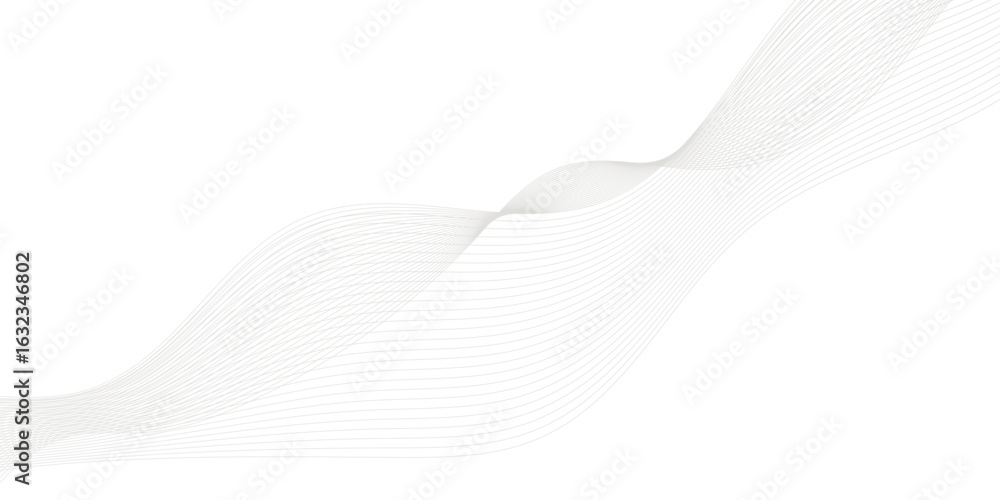 Aufkleber abstract black wavy lines digital frequency track equalizer background, twisted curve lines with ble