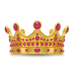 golden crown isolated on white