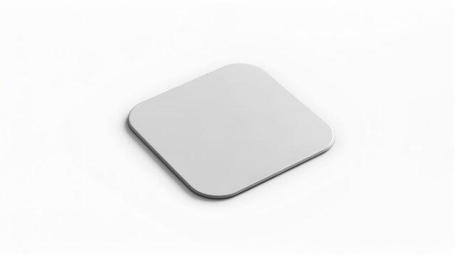 Square, light gray coaster