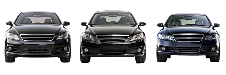 car isolated on transparent white background, clipping path