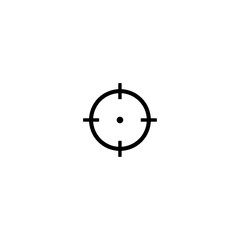 Aim icon flat vector design. 
