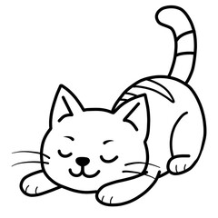  Illustration of a little cat by KPW.