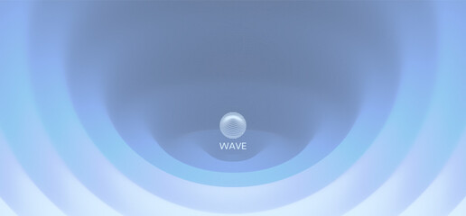 Obraz na płótnie Canvas Background with convex forms and ripple effect. Vibrant trendy texture, with blending colors. Vector illustration for cover, card, postcard, interior design, banner, poster, brochure or presentation.