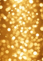 Obraz premium Golden light orbs dance and shimmer in an abstract cosmic design
