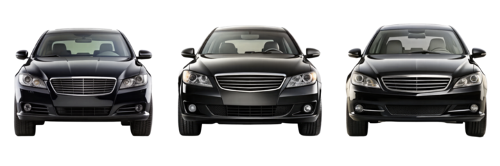car isolated on transparent white background, clipping path