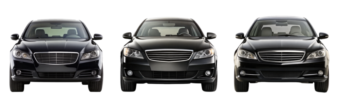 car isolated on transparent white background, clipping path