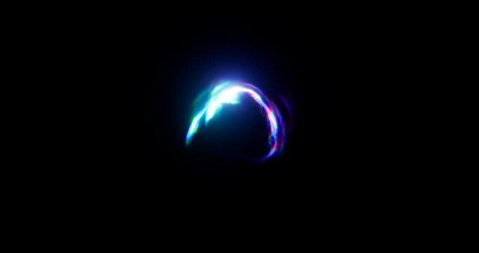 energy aura spin effect on black background