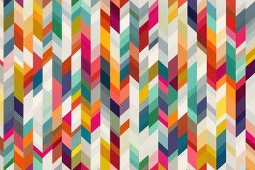 Vibrant, diagonal, chevron pattern