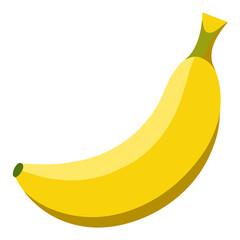 banana isolated on white background