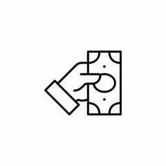 cash payment icon sign vector