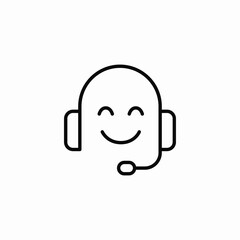 customer service icon sign vector