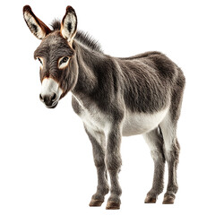 Obraz premium Donkey, Farm Animal on transparent background