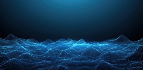 Explore Data Wave with Abstract Background and Futuristic Technology Concept