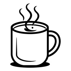 Morning coffee cup illustration