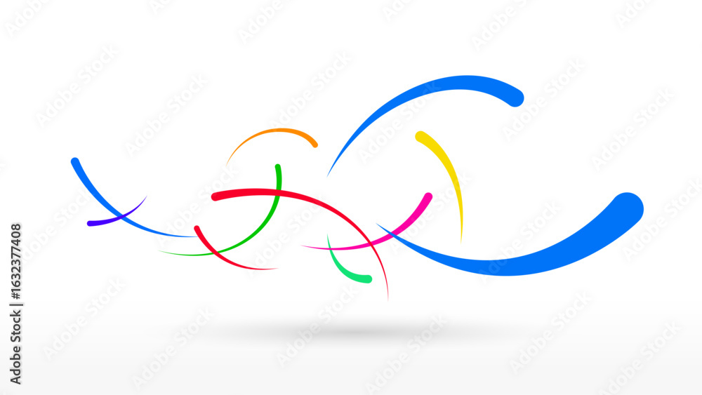 Poster motion abstract air flow wave line elements background