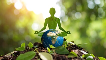 Earth meditation in nature