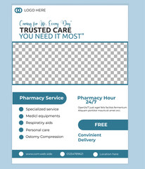 Professional Medical Flyer Design Template, Modern Medical Flyer Design Template, Creative Medical Flyer Design Template,