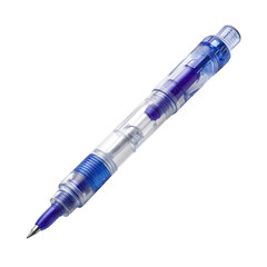 Transparent Gel Pen in Blue Color with Unique Design and Filling Mechanism for Creative Writing and Drawing