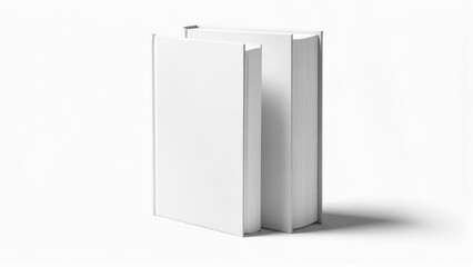 Two blank white books (1)