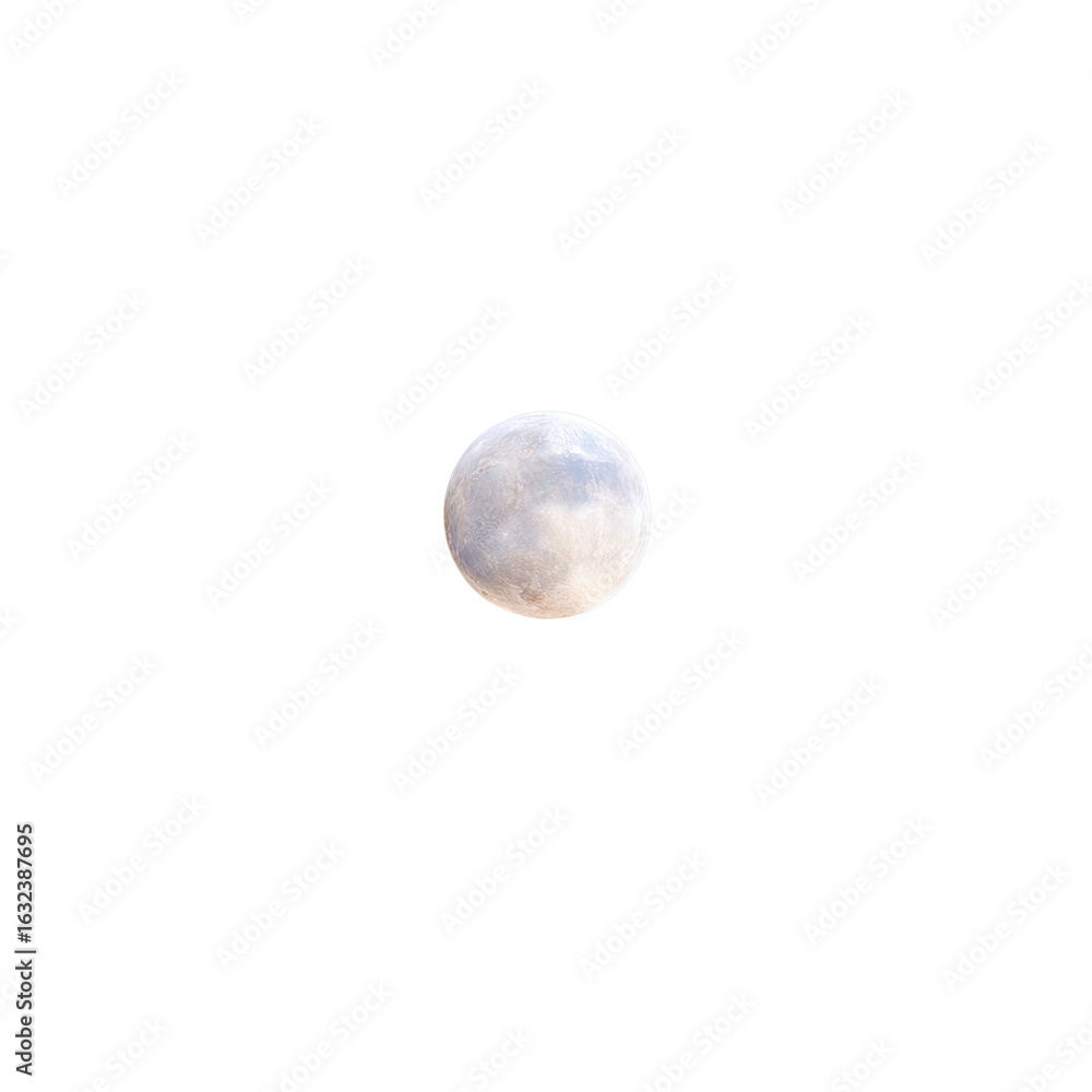 Poster full moon surrounded by dark night sky with subtle cloud patterns for atmospheric and celestial them