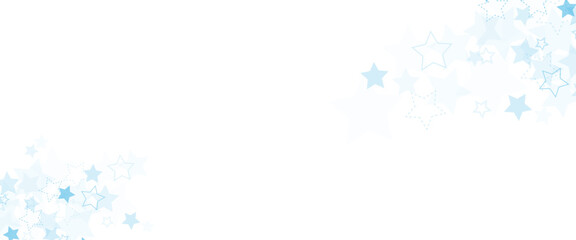 Fototapeta premium Vector blue star seamless pattern isolated repeat background wallpaper.