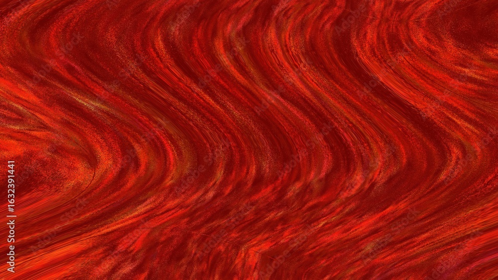 Poster abstract vibrant red wavy textured background with swirling patterns and flowing lines, representing