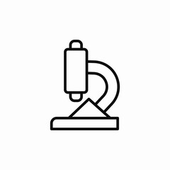 microscope science icon sign vector