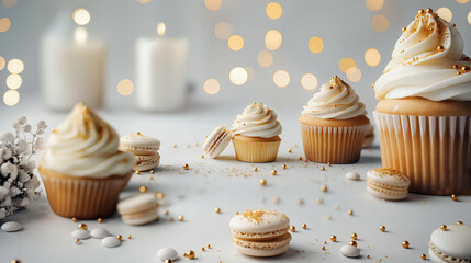 Elegant Gold White Sweet Treats