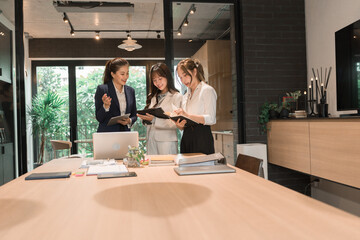 Businessmen working in a team.