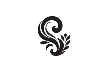 Fototapeta premium abstract floral design element vector