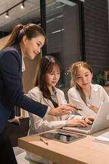 Fototapeta premium Businessmen working in a team.