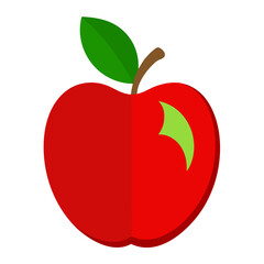 red apple vector illustration