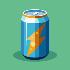 Fototapeta premium vector illustration of a soda can