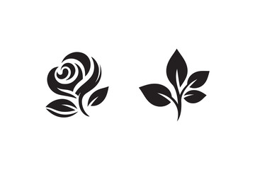 Fototapeta premium flower vector silhouette 