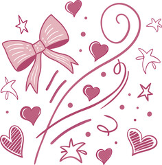 seamless pattern with hearts