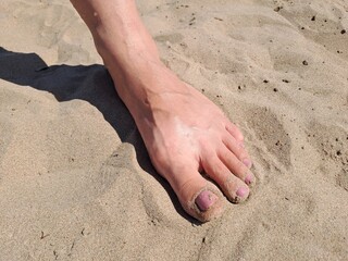 feet on sand