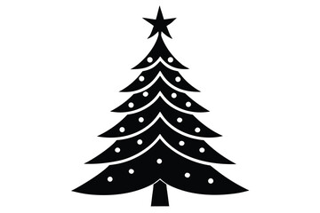 christmas tree vector icon