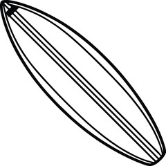 a surfboard on white background