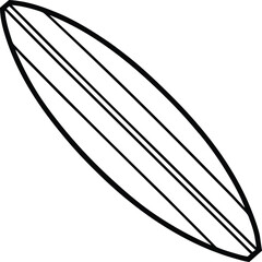 a surfboard on white background