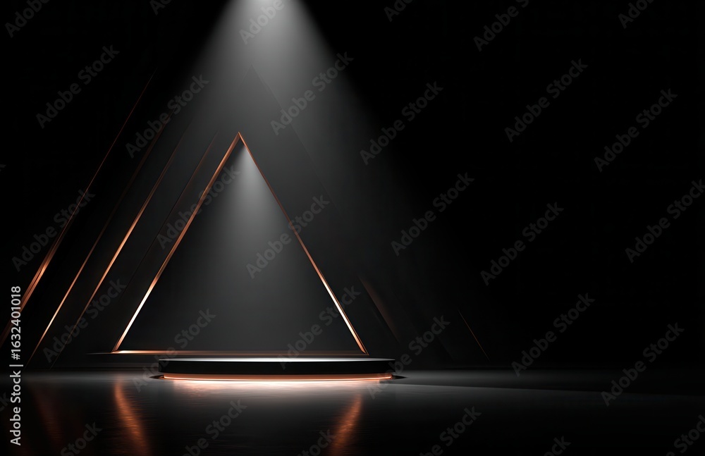 Fototapete black background with a minimalistic design, featuring sharp edges and lines in shades of black and 