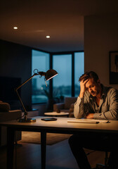 businessman working on laptop