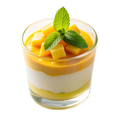 Mango Pudding Glass Cup