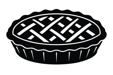 holiday pie vector icon