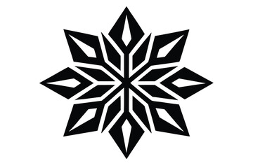 Obraz premium ice crystals pattern vector icon